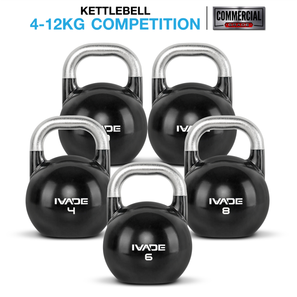 เคตเทิลเบล IVADE COMPETITION STEEL 4-12KG (MD2206) - เครื่องออกกำลังกายแบรนด์ IVADE