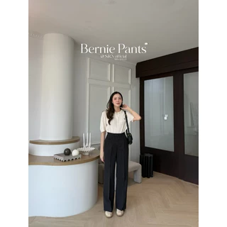 SRN-25 | Bernie Pants กางเกงทรงกระบอกกลาง กระดุมปั๊ม (XS-3XL)