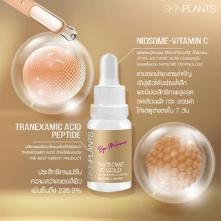SKINPLANTS Vc Gold Serum 15 ml. เซรั่มลดฝ้า กระ จุดด่างดำ
