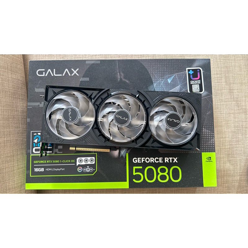 การ์ดจอมือสอง GALAX GEFORCE RTX 5080 1-CLICK OC 16GB GDDR7