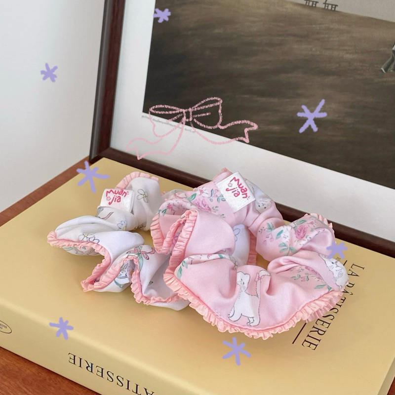 the sweet daydream scrunchies ✨| ยางมัดผม ยางรัดผม ผ้านุ่มนิ่ม ม่วนใจ๋สตูดิโอ | muanjia.studio