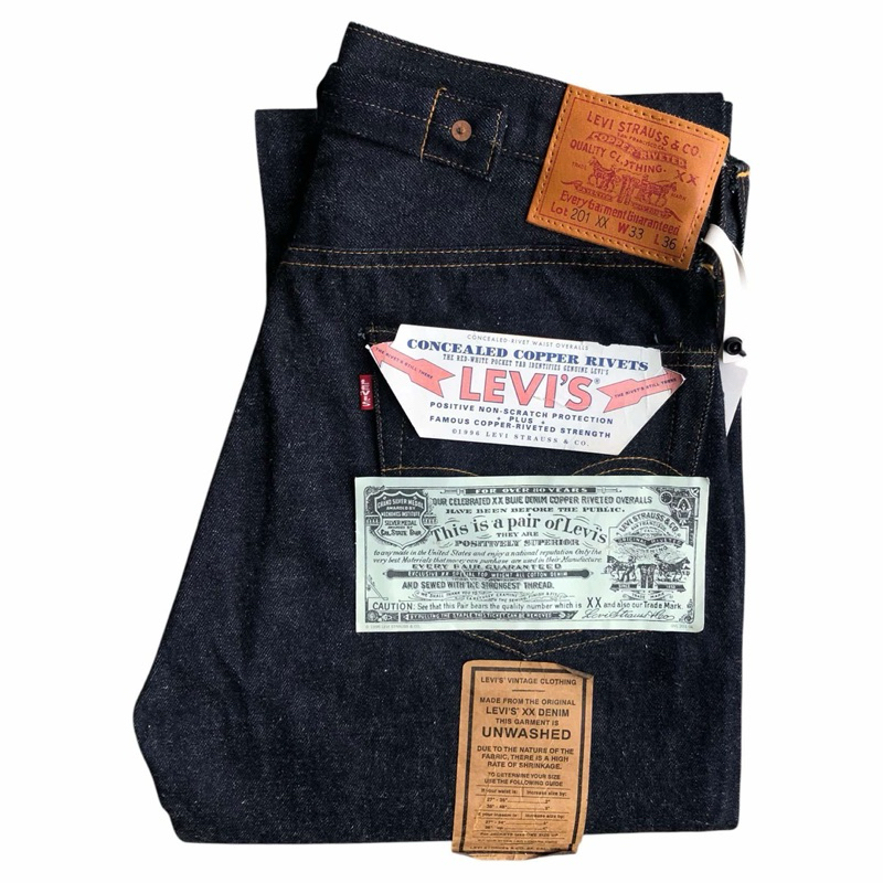 LEVI’S 201 XX VINTAGE CLOTHING 1937  MADE IN USA
