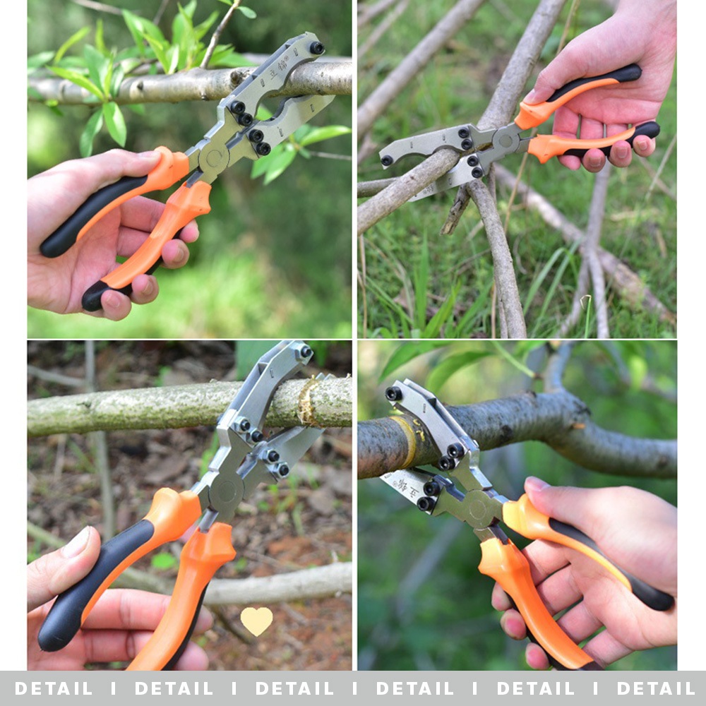 doti คีมตอนกิ่ง ด้ามจับถนัดมือ เครื่องมือทำสวน มีดปอกเปลือกต้นไม้ - รูปที่ 7