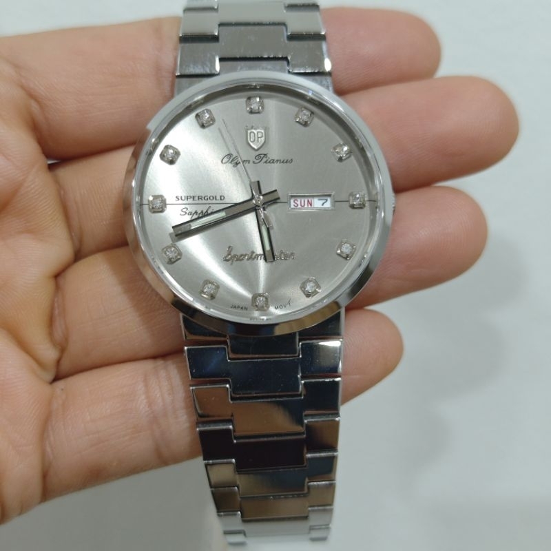 นาฬิกาชาย OlymPianus หรือ OP. Sportmaster ควอทซ์ กระจก Sapphire รุ่น 890-09M-406E