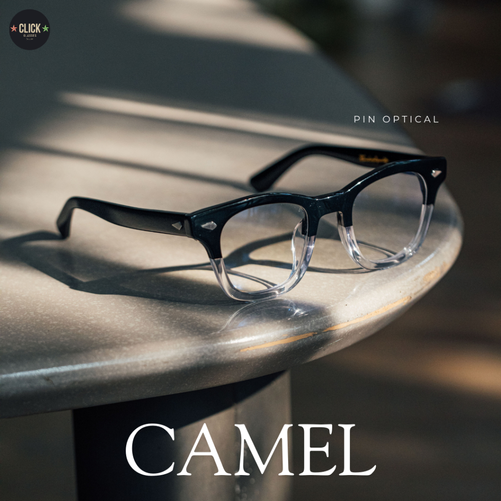 Pin Optical รุ่น Camel กรอบแว่นสายตา แว่นกรองแสง Click glasses