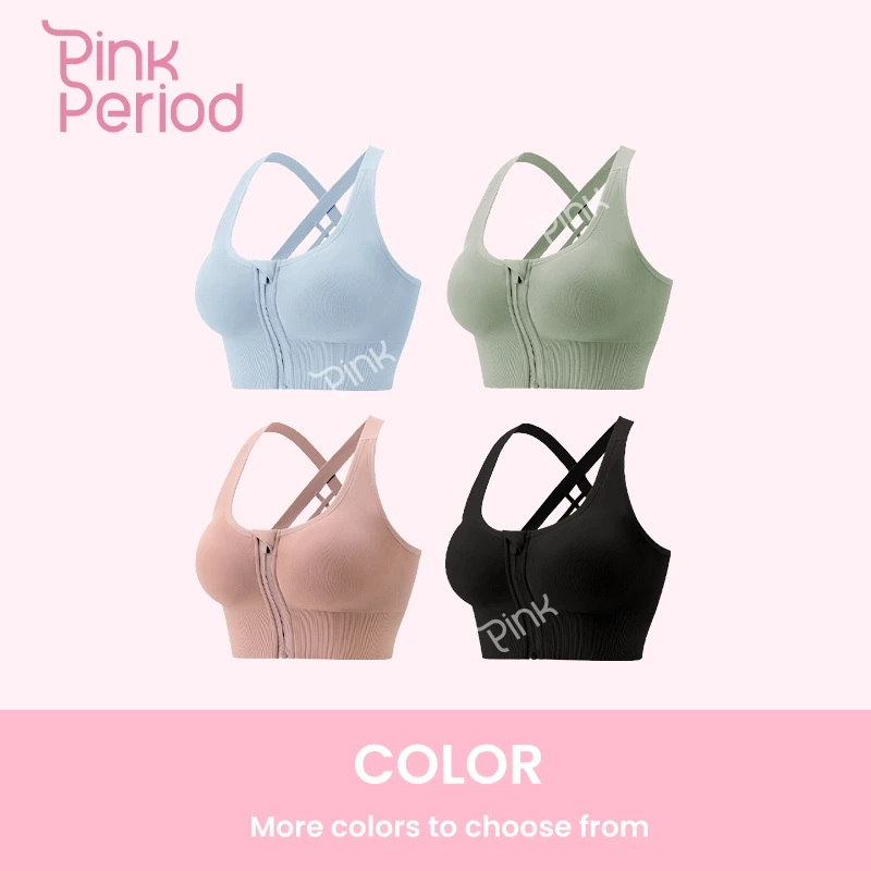Pink Period สปอร์ตบรา เสริมฟองน้ำถอดได้ โยคะ ฟิตเนส thumbnail 9
