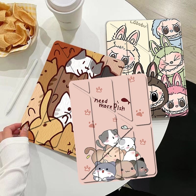 เคสไอแพด gen 10 11 gen5 gen6Air1 air2 9.7gen7gen8 gen9 10.2 air4 air5 Air6 Pro11 ที่มีช่องเสียบปากกาฝาหลังแบบใส มีช่องปา