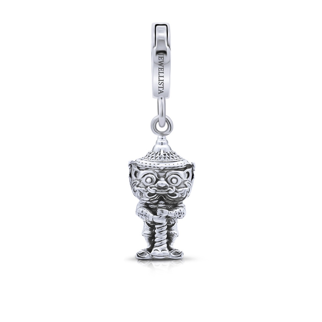 จี้ชาร์มเงินแท้  "ท้าวเวสสุวรรณ" (Vessavana) เสริมอำนาจ บารมี ทำลายสิ่งอัปมงคลต่างๆ (เฉพาะจี้ชาร์ม ไม่รวมสร้อย)