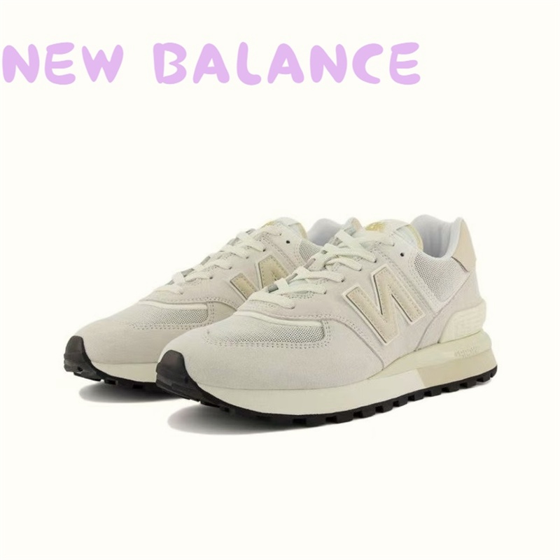 【100% แท้ นิวบาลานซ์】new balance u574 รองเท้าผ้าใบหนังนิ่มสบาย ๆ สำหรับคู่รัก purple U574LGBB