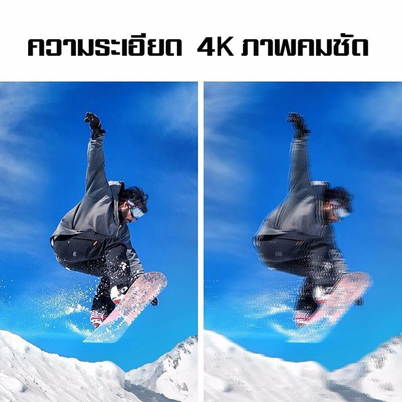 รับประกัน 5 ปี กล้องแอคชั่น 1/1.3 Sensor 4K/120fps 30 เมตร กันน้ํา พร้อมอุปกรณ์ จอ 2 นิ้ว  Action Camera กล้องกันน้ำ