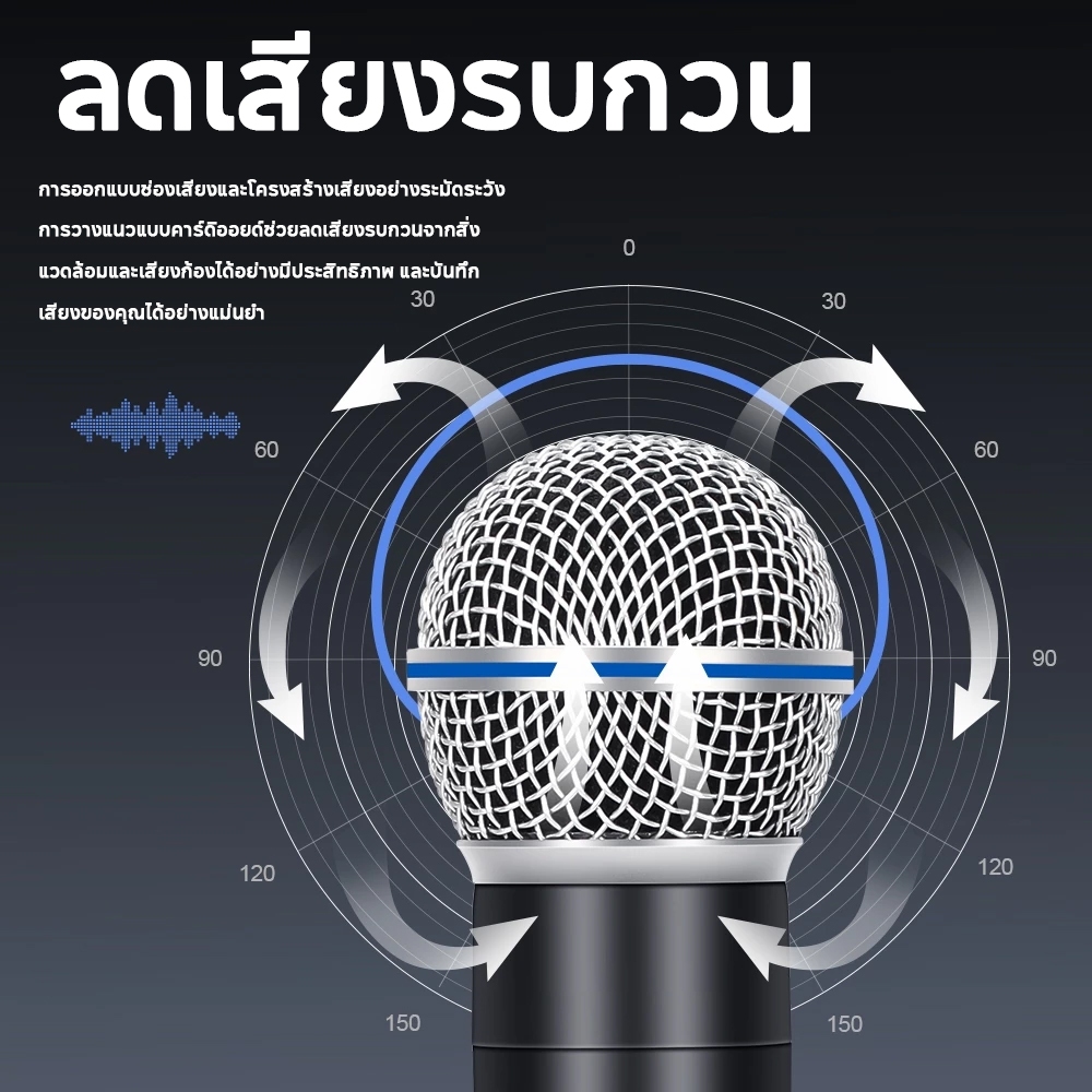 GIC-58ME ไมโครโฟนไร้สาย ไมโครโฟนไร้สายระดับมืออาชีพ Uhf คาราโอเกะมืออาชีพสําหรับ Videoke