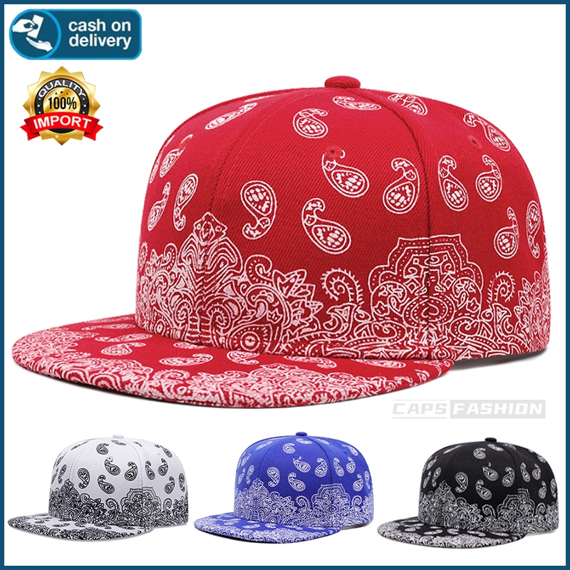 ใหม่เอี่ยม หมวกเบสบอล สไตล์ฮิปฮอป คุณภาพสูง ทันสมัย ผ้าฝ้ายแท้ snapback cap สําหรับผู้หญิง และผู้ชาย