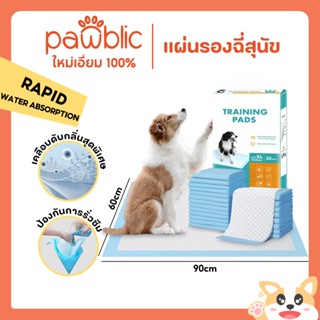 Pawblic🐶แผ่นรองฉี่สุนัข กันรั่ว เคลือบป้องกันกลิ่น ซึมซับเร็…