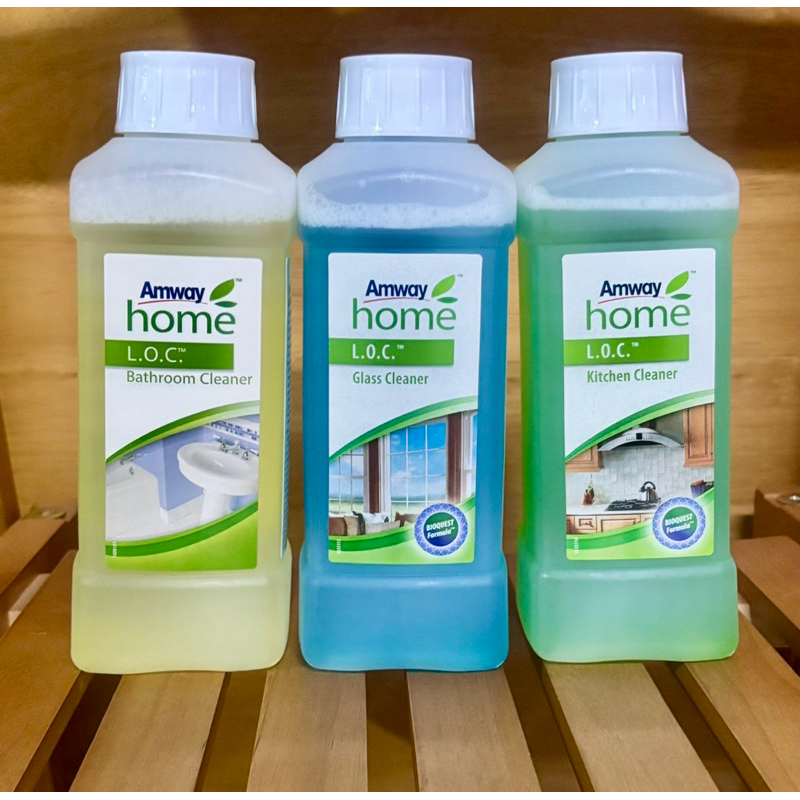 Amway home  แอลโอซี บาธรูม ,กล๊าส คลีนเนอร์, คิชเช่น คลีนเนอร์ปริมาณสุทธิ 500 มิลลิลิตร