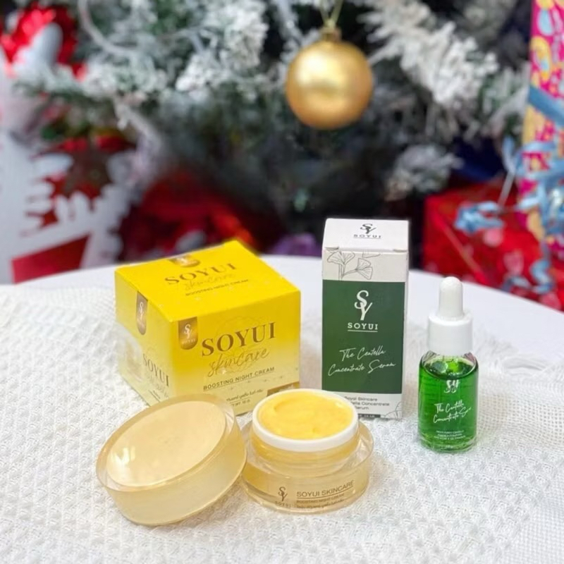 💢ของแท้จากบริษัท💢SOYUI เซ็ตหน้าใส ครีมโสม+เซรั่มใบบัวบก ครีมโสมโซยุ้ย