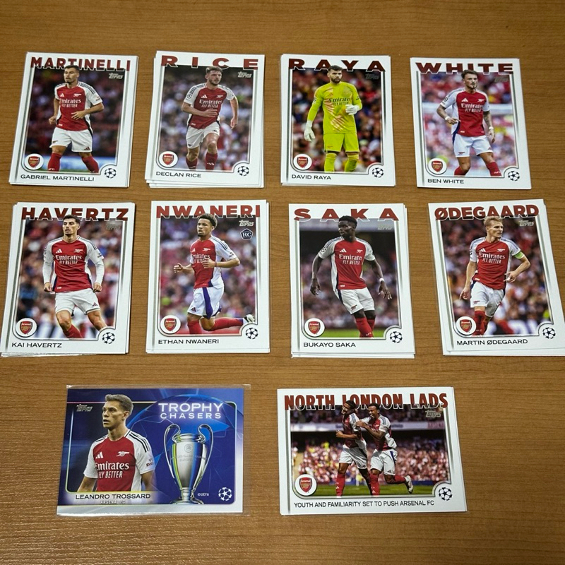 การ์ดสะสมฟุตบอล ทีมอาเซน่อล ARSENAL ลิขสิทธิ์แท้ TOPPS