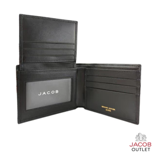 JACOB กระเป๋าสตางค์ชาย พร้อมช่องใส่รูปภาพและช่องซิปใส่ธนบัตร - รุ่น 20986