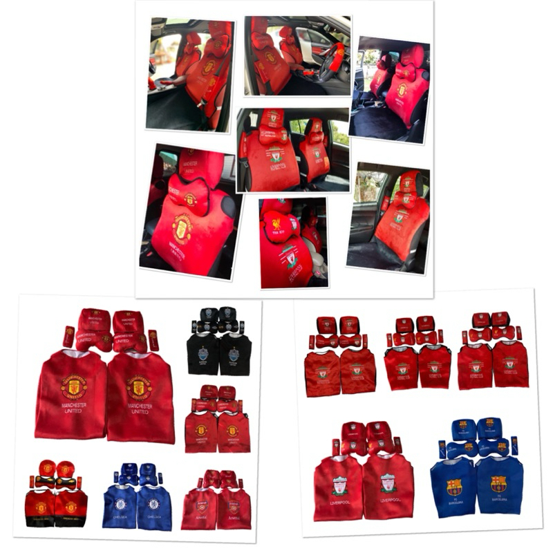 ชุดหุ้มเบาะรถยนต์ set8ชิ้น#รวมทีมฟุตบอล#ราคาโรงงาน#sale