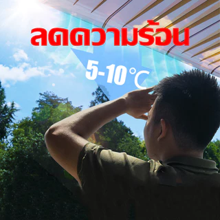 กันสาด 35*40-50*220CM สีใส ที่มองไม่เห็น วัสดุพีวีซีหนา กันสาดบ้าน โพลีคาร์บอเนต กันสาดหน้าต่างกันสาดบังแดดฝน