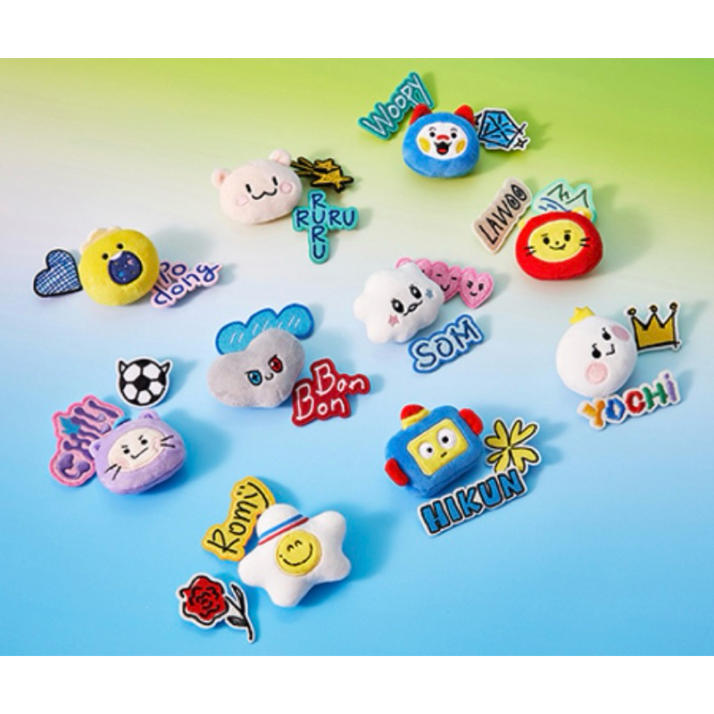 พร้อมส่ง 🤍 TRUZ TREASURE COLLECTION PLUSH PIN SET / badge เข็มกลัด 🤍