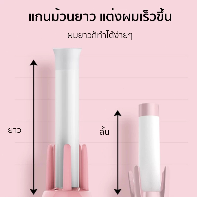 แท้ เครื่องม้วนผมอัตโนมัติ เครื่องหนีบผม แกนม้วนผม28MM32MM ที่ม้วนผม ไอออน ผมสวยภายใน5นาที เครื่องม้วนผม มอก