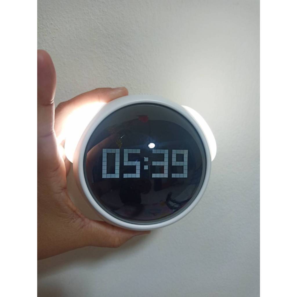นาฬิกาปลุก LED Emoji Clock บอกอุณหภูมิ มีไฟ ชาร์จได้ Night Light Alarm Multi-Function