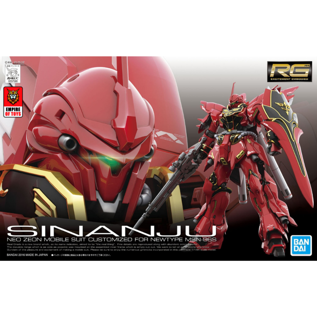 Bandai RG (1/144) 06S Sinanju Gundam (พร้อมส่ง)