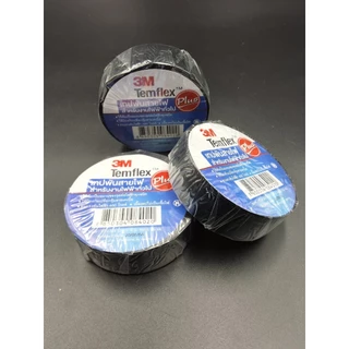 เทปพันสายไฟ 3M รุ่น TEMFLEx PLUS ขนาด 3/4 นิ้ว x 10 เมตร สีดำ ของแท้