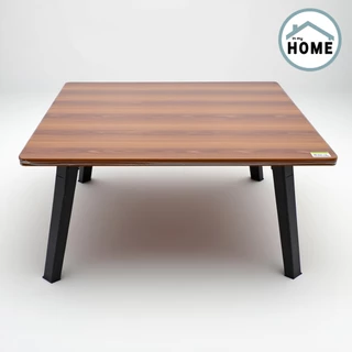 Inmyhomeโต๊ะญี่ปุ่นลายไม้สีบีช ขนาด 60x60 ซม. (ญป.B) ขาพลาสติก ขาพับได้