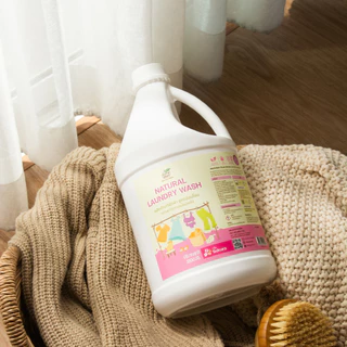 GreenWash Laundry Wash น้ำยาซักผ้าสูตรอ่อนโยน จากเอนไซม์ผลไม้ธรรมชาติ กลิ่นซากุระ ขนาด 3.8 ลิตร