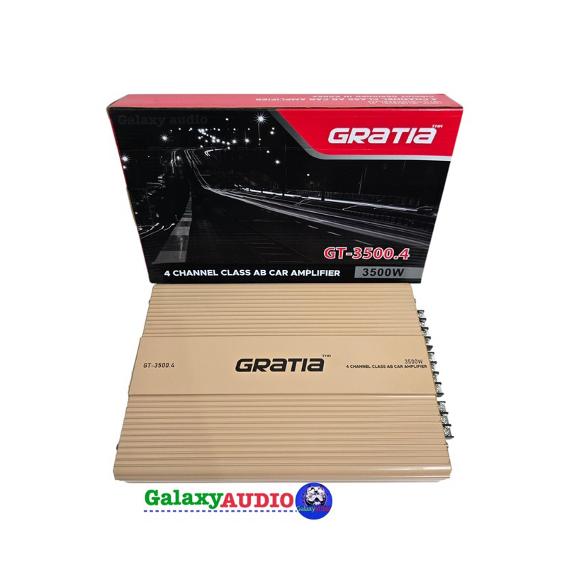 เพาเวอร์แอมป์ ขับเสียงกลาง งานแบรนด์ GRATIA รุ่น GT-3500.4 กำลังขับสูงสุด 3500W เสียงกลางเด่น ใสๆ คุณภาพดีราคาประหยัด
