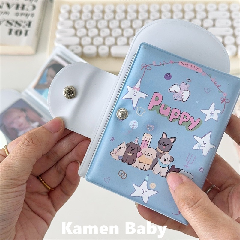 สมุดภาพการ์ตูน 32 ช่อง 3 นิ้ว/2R ที่ใส่บัตรภาพ 1 ช่อง ไล่ตามไอดอล การ์ดขนาดเล็ก กระเป๋าใส่บัตรเกาหลี