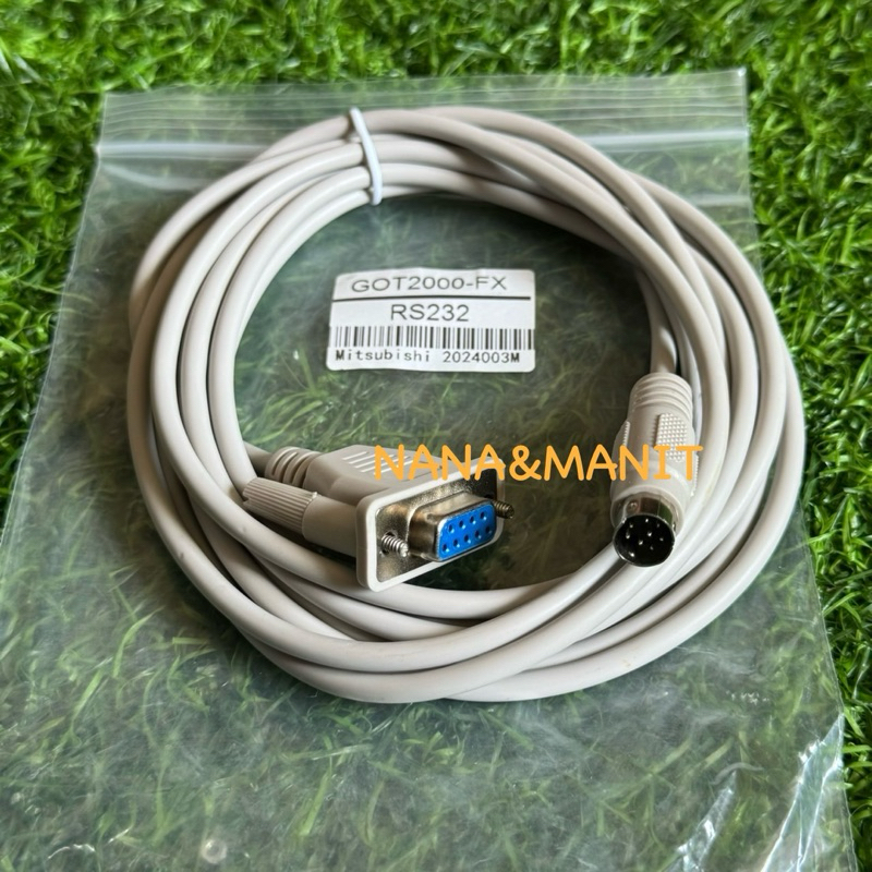 GOT2000-FX PLC สายยาว 3 เมตร (MINI DIN 8 PIN ผู้ + DB9 ผู้) พร้อมส่งในไทย🇹🇭
