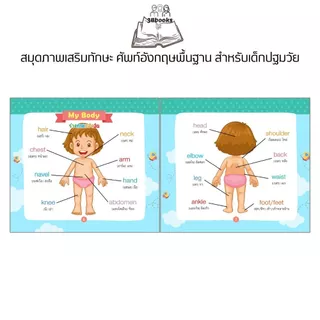 หนังสือ สมุดภาพเสริมทักษะ ศัพท์อังกฤษพื้นฐาน สำหรับเด็กปฐมวัย : หนังสือภาพสำหรับเด็ก คำศัพท์ภาษาอังกฤษ