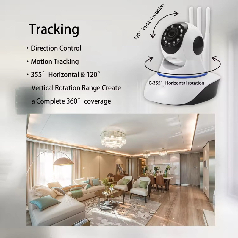 TDLกล้องวงจรปิด5MP ติดในบ้าน ภายน Full Color Wifi IPcameracctvกล้องรักษาความปลอดภัย ใช้งานในบ้านรีโมทโทรศัพท์มือถือ