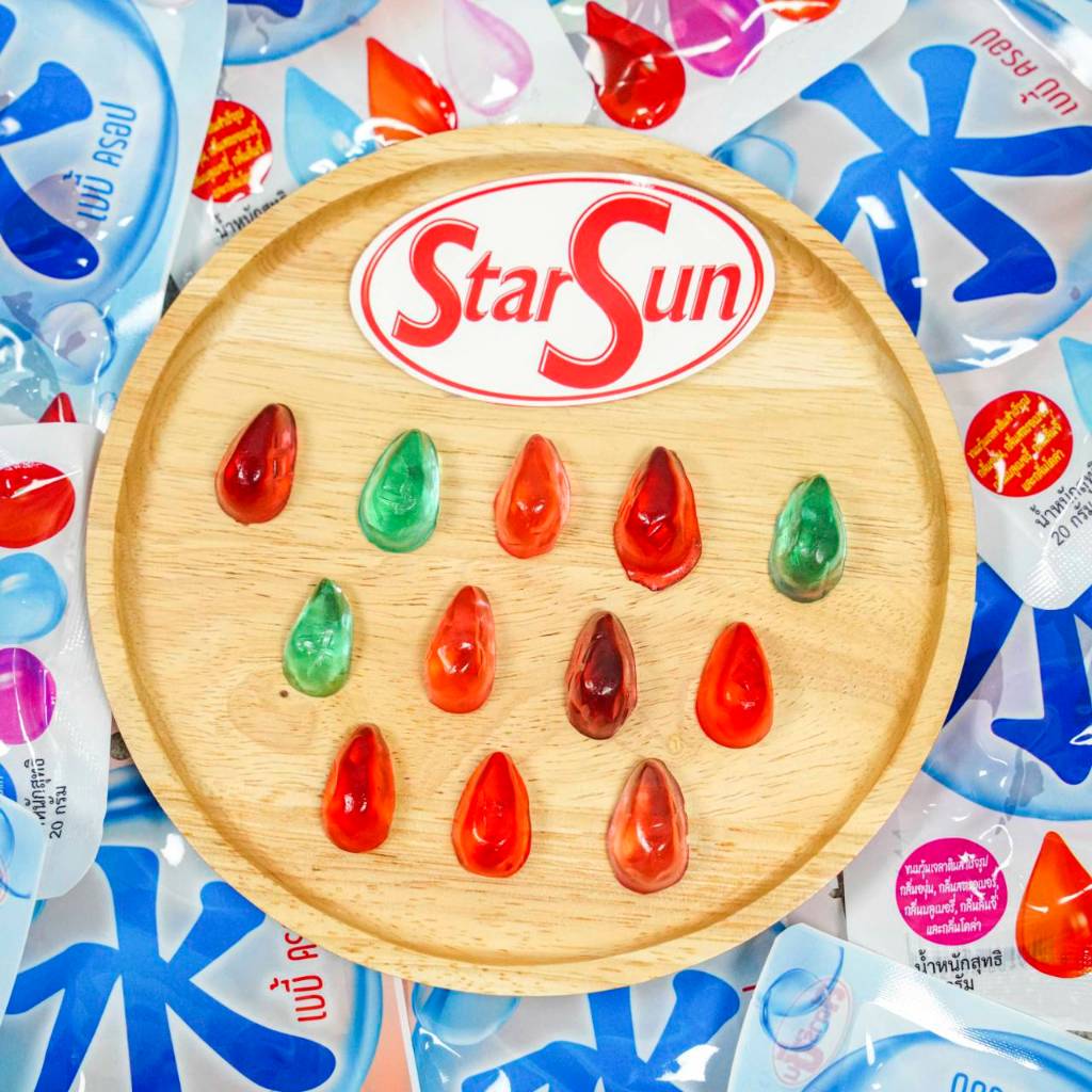 Water jelly  ( เยลลี่หยดน้ำ เบบี้ครอป ) 1 กล่อง 12 ซอง รวม 5 รสชาติ