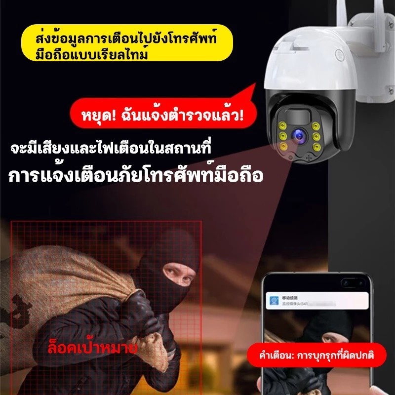 【ซื้อ1แถม1 ร้านไทยได้ของเร็ว】กล้องแบตเตอรี่พลังงานแสงอาทิตย์ 4G HD SIM 360 กล้องวงจรปิด Event Recorder เพื่อความปลอดภัย