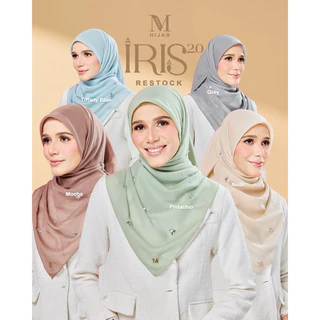 พร้อมส่ง ผ้าคลุม MINAZ สีพื้นติดเพชร รุ่นใหม่ล่าสุด