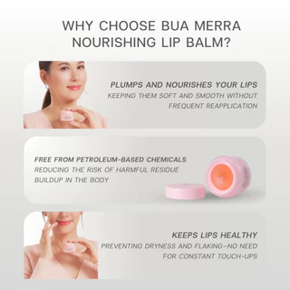 POEMERRA ลิปบาล์ม คุณหนูดี บำรุงริมฝีปาก แห้ง ปากคล้ำ ปากดำ ลิปมัน Lip Balm จากธรรมชาติ ขนาด 8 g. จำนวน 1 กระปุก