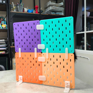 Mini Pegboard สไตล์ IKEA SKÅDIS Board (บอร์ดเจาะรู) ขนาด 20cm x 20cm [3D Print]