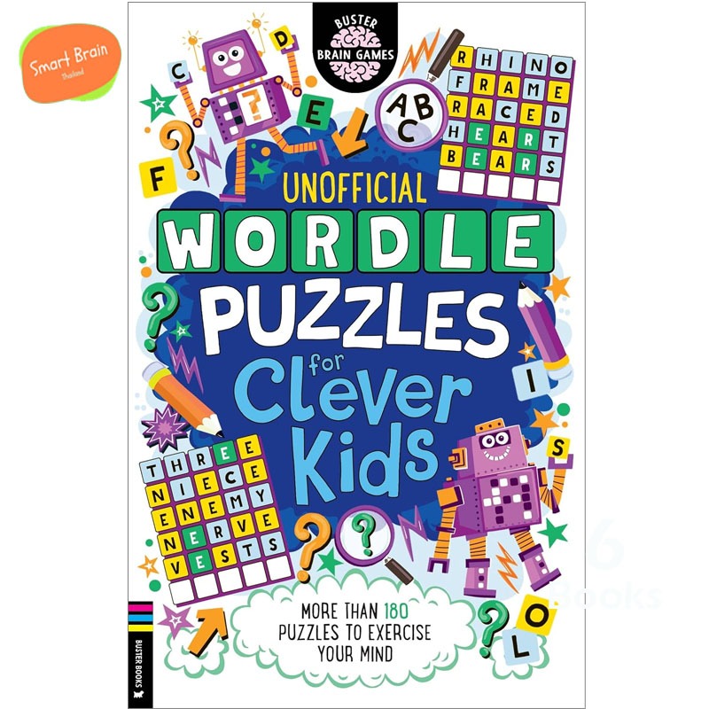*ส่งทุกวัน* original เกมปริศนา Wordle Puzzles for Clever Kids: More than 180 puzzles to exercise you