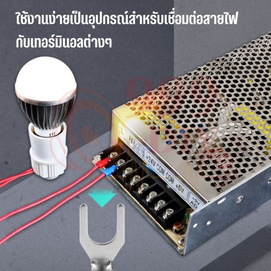 999DIY 1ชิ้น ขั้วต่อสาย SV แบบกดเย็น U-type ทรงส้อม พร้อมฉนวนล่วงหน้า หางปลาทองแดง ขนาด SV 1.25-3,1.25-4,2-4,3.5-5,5.5-5 - รูปที่ 3