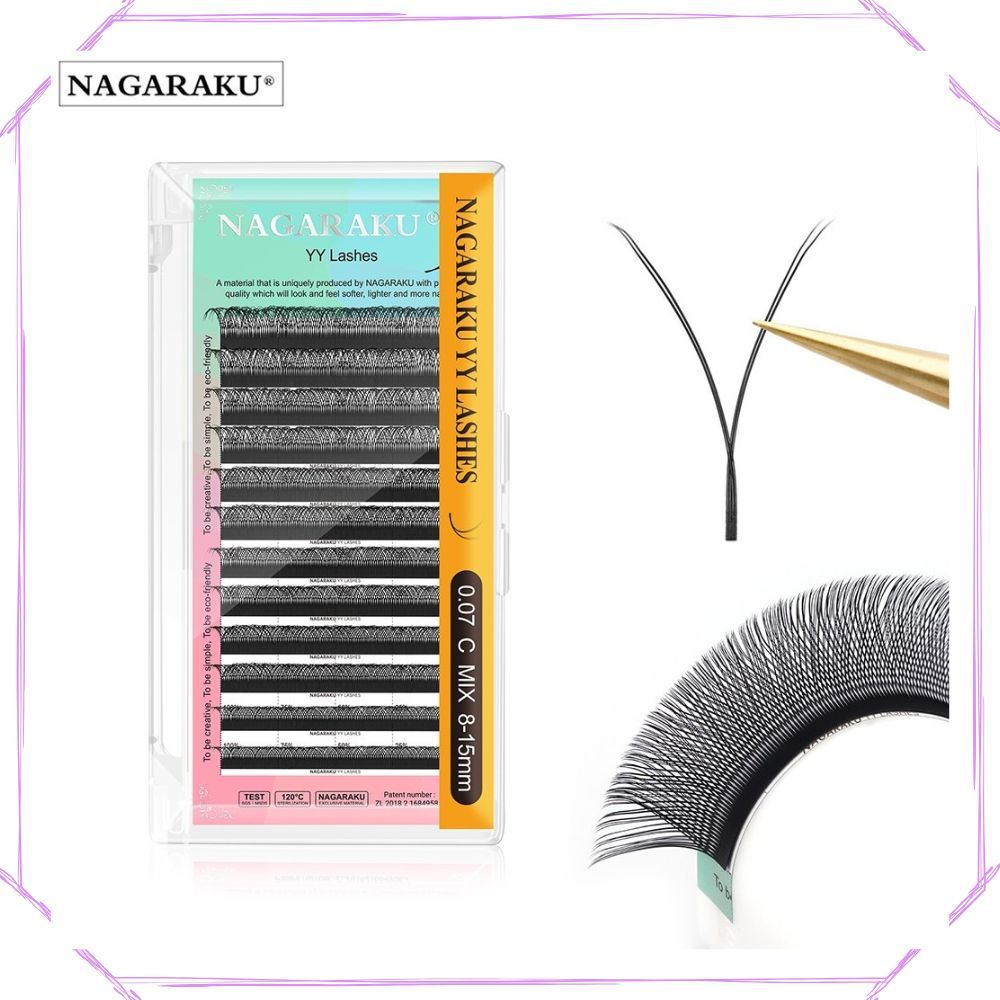 ของแท้100%..ขนตาตัวY ขนตานาการากุ NAGARAKU รวมไซด์และแยกไซด์ ขนตานุ่ม สวย ขนตาyy ขนตาปลอมธรรมชาติ