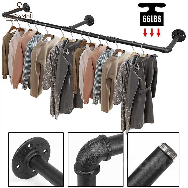 ราวแขวนเสื้อผ้า ราวแขวนผ้า แบบโลหะ สําหรับตู้เสื้อผ้า สำหรับแขวนเสื้อผ้า กระถางต้นไม้ ผ้าเช็ดหน้า DoCoMall
