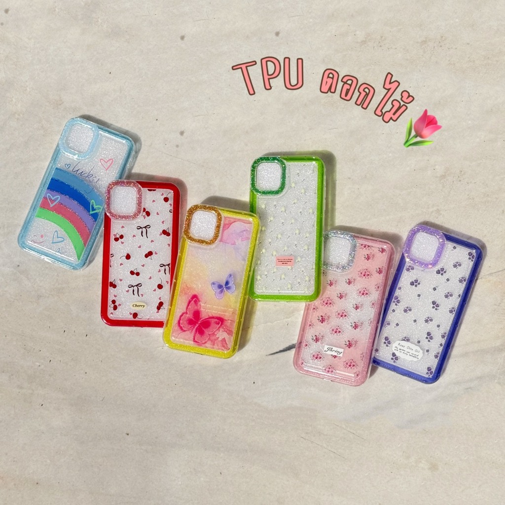 (พร้อมส่ง) เคส TPU ลายดอกไม้ สำหรับรุ่น oppo - A7 A5s F9 A12 A17 A17k A18 A38 A5/20 A9/20