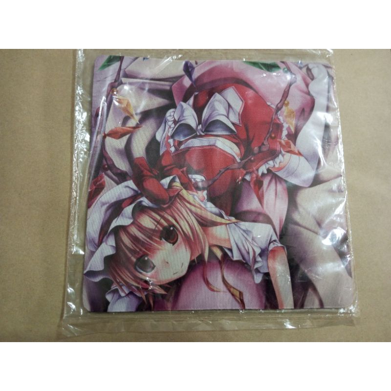 Touhou Project Flandre แผ่นรองเมาส์ขนาด 7"×7" จากญี่ปุ่น