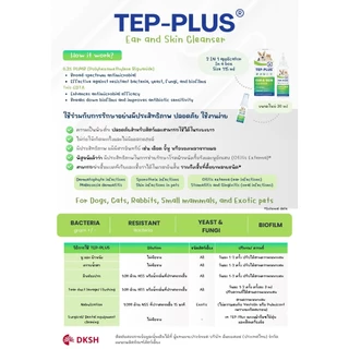 TEP -Plus spray น้ำยาทำความสะอาด หู ผิวหนัง บาดแผล ช่องปาก สำหรับ สัตว์ เลี้ยง ขนาด 30ml & 115ml