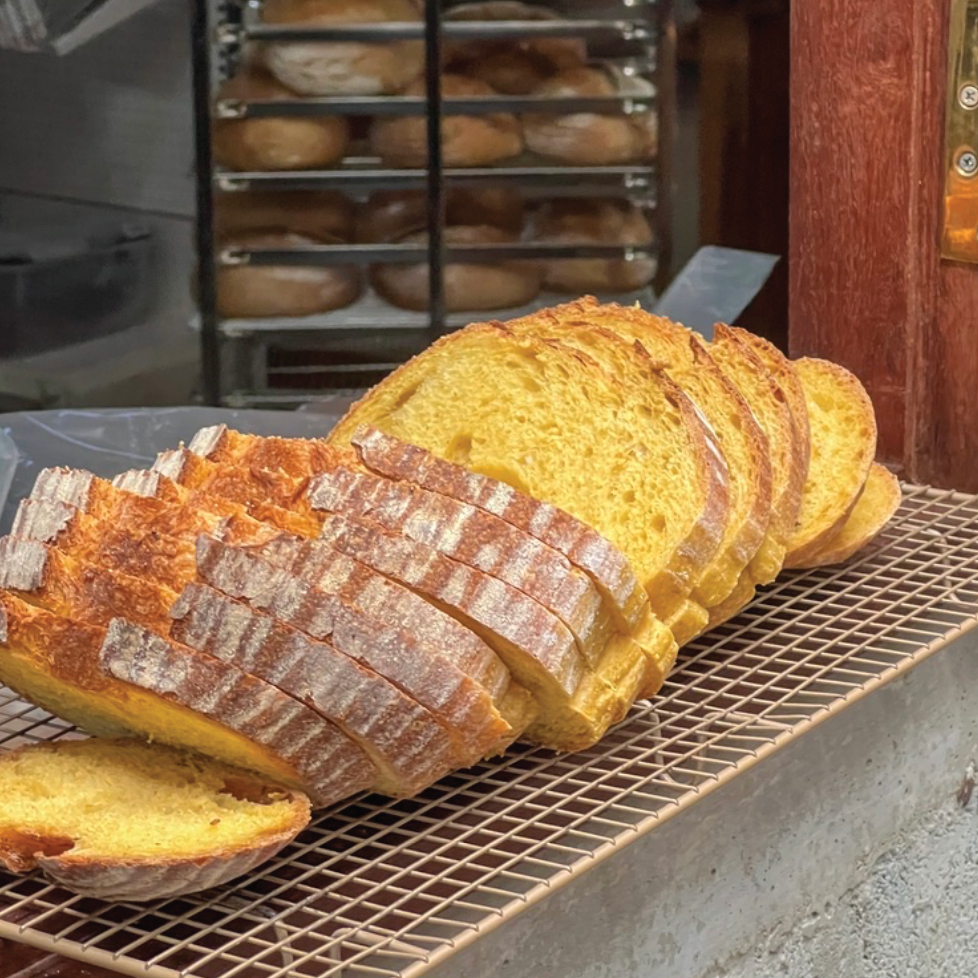 Pumpkin Sourdough 750g. (ขนมปังเปลือกแข็งซาวโดว์ยีสต์ธรรมชาติรสฟักทอง)