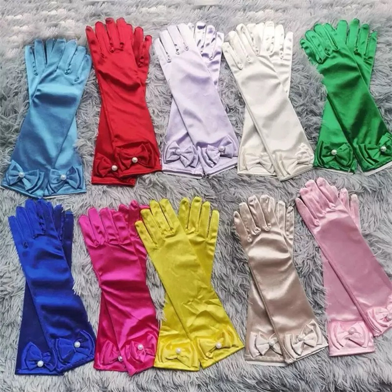ถุงมือเจ้าหญิง​ สำหรับเด็ก​ อายุตั้ง​ 5-12 ปี​ พร้อมส่งจากไทยถ่ายจากสินค้าจริง