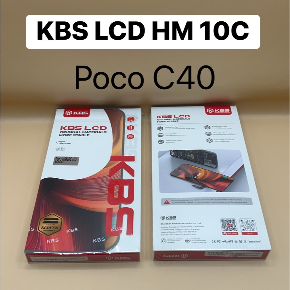 KBS LCD Display 10C Poco C40 จอ+ทัช แถมฟรีชุดไขควง